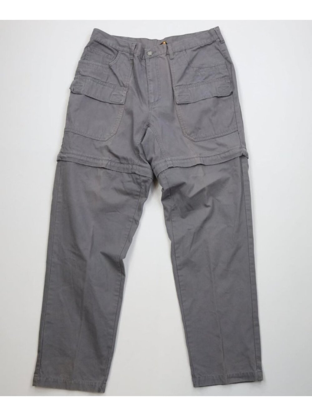 Vintage 90s REI Mens 36x33 Faded Convertible Canvas Trekking Cargo Pants Shorts